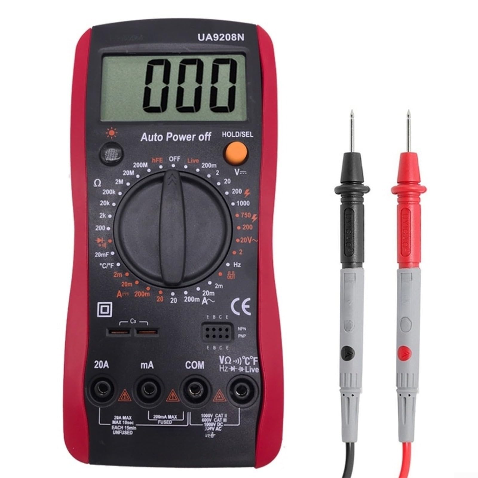 Multimètre numérique True RMS UA9208N testeur de tension courant