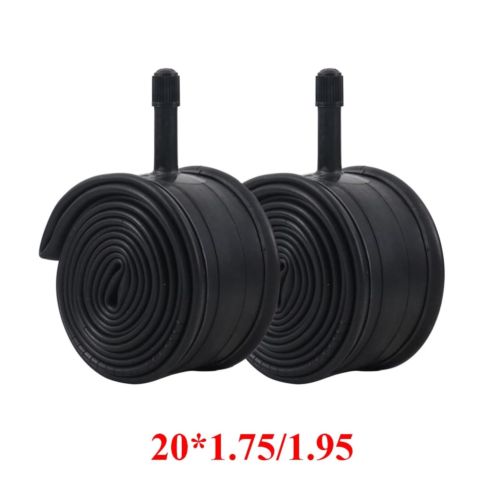 Camera D' Aria Per Bicicletta 2PCS 20x1.75/1.95 pollici Bicicletta elettrica Camera d'aria MTB Bike Pneumatici in gomma nera Gonfiabili