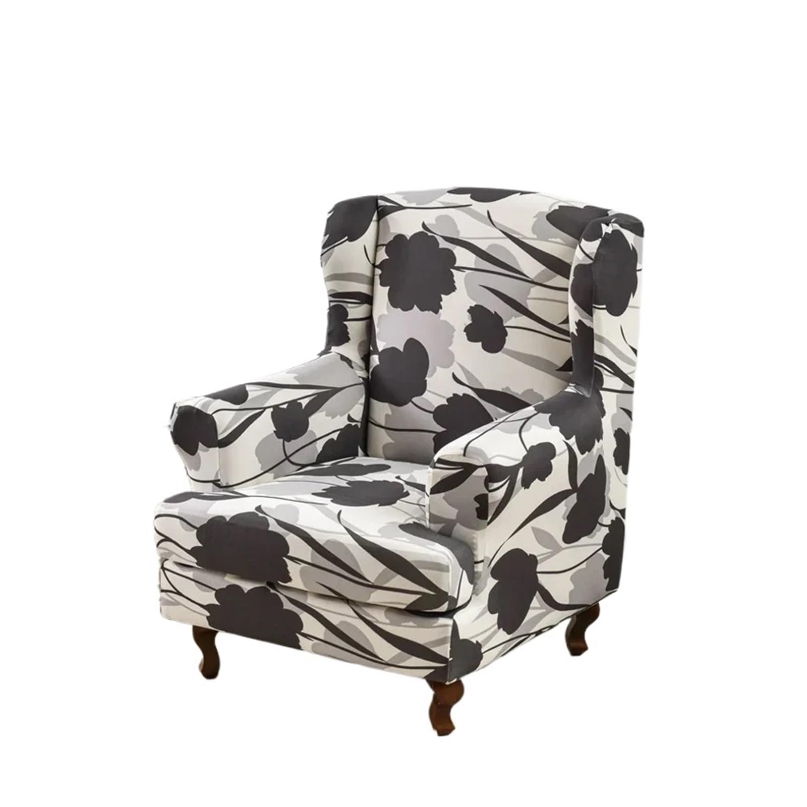 GCYEIDMA Wing Chair Slipcover 1 Seat Wing Chair Cover Stretch Sofa Covers Armchair Non-slip Slipcover Funda Silla(A3 Wing Chair Cover)