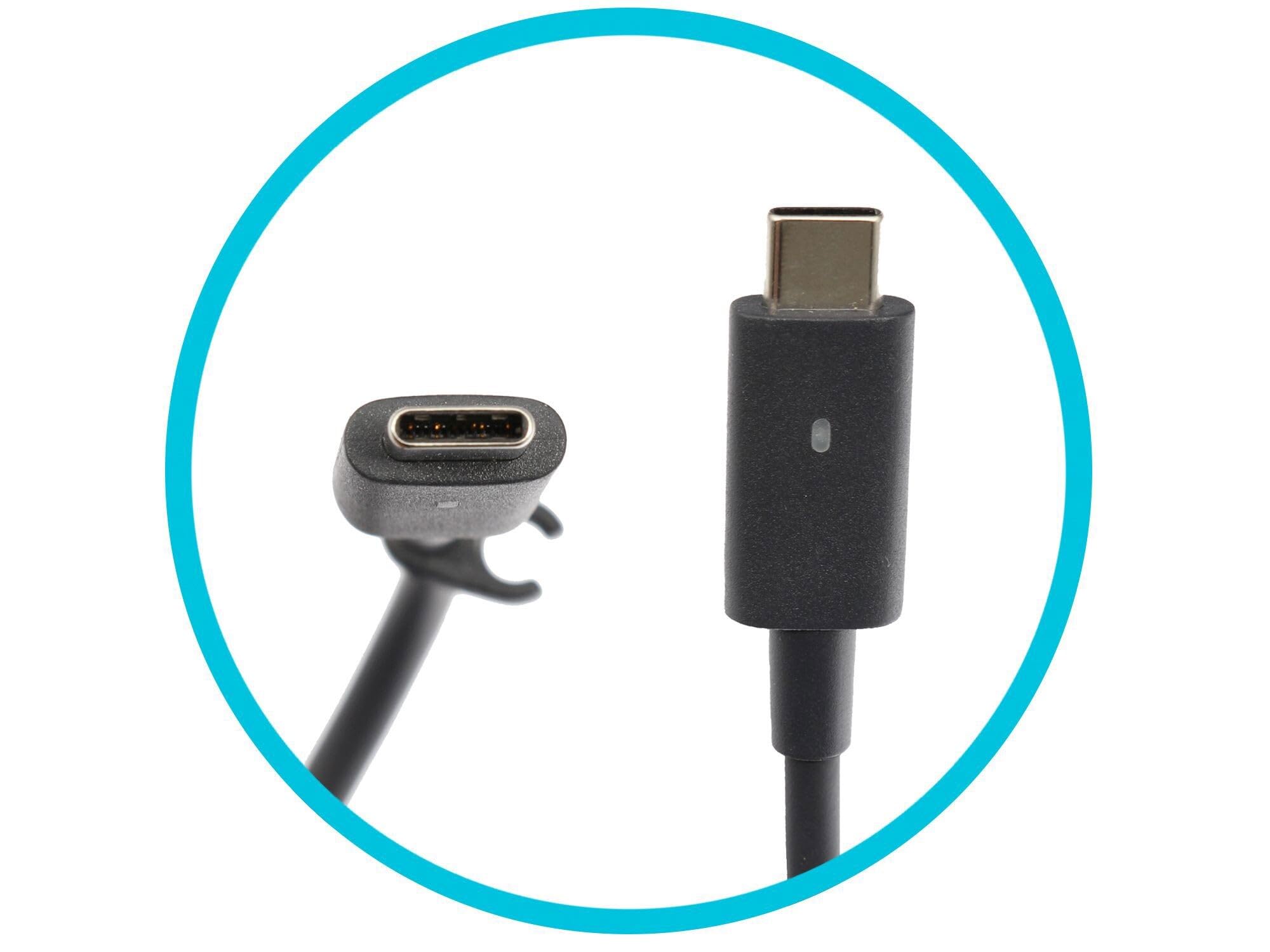 Dell KR7FK originale USB-C GaN-alimentatore 45 watt forma piccolo Small Slim per Venue 8 Pro, 10 Pro, Inspiron 17 (7778), Latitude 11 (5175), 13 (7370), 12 (5289), XPS 13 (9365)