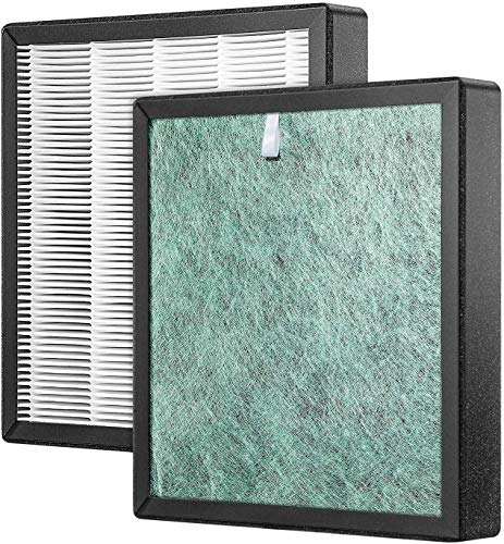 Elechomes Smart WiFi-Luftreiniger KJ200G-A3B Ersatz-Verbundfilter 4-Lagen-Echtheits-HEPA- und Aktivkohlefilter Cover