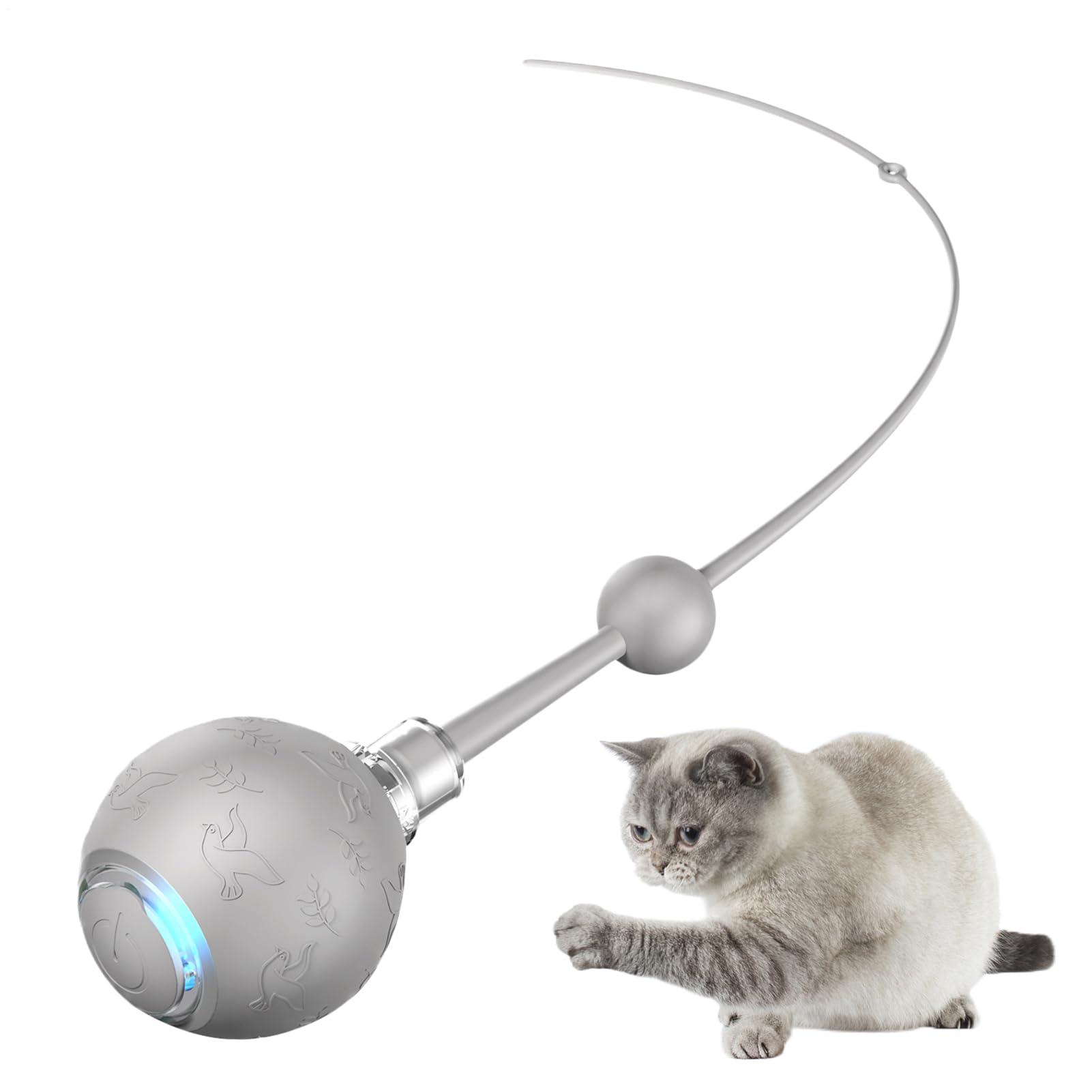 Jeu de chasse automatique pour intérieur et extérieur : la balle intelligente qui occupe votre chat