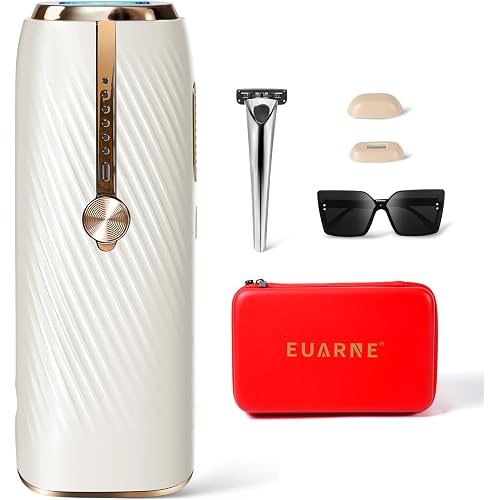 Laser Hair Removal for Women and Man, IPL Hair Removal Painless, Permanent, at-Home Use Facial Hair Removal for Women, Dual Lights, Effective in 2 Weeks, Portable Design with Gift Box
