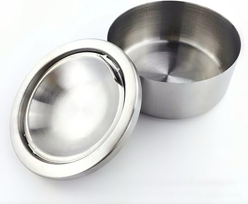 Miniatura 10 de Zaoniy Cenicero de metal sin humo con tapa para cigarrillos, ceniceros al aire libre resistentes al viento, para patio, exterior, interior,