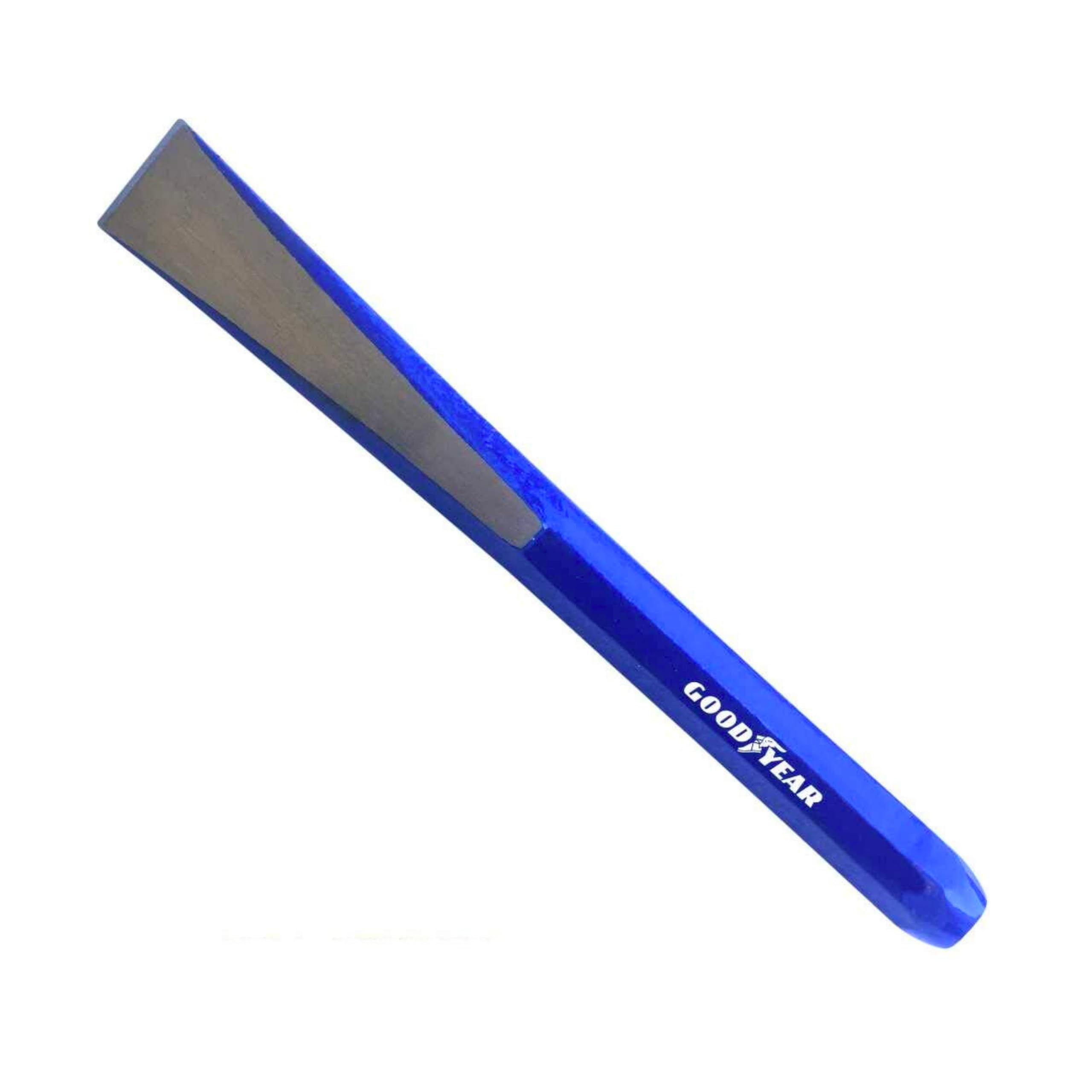 Goodyear Cast Iron Chisel - Octagonal shape (Blue, 150Mm) Heavy Duty 6' Chisel For Home & Professional Use suitable for curving hard materials, with sharp edged blade