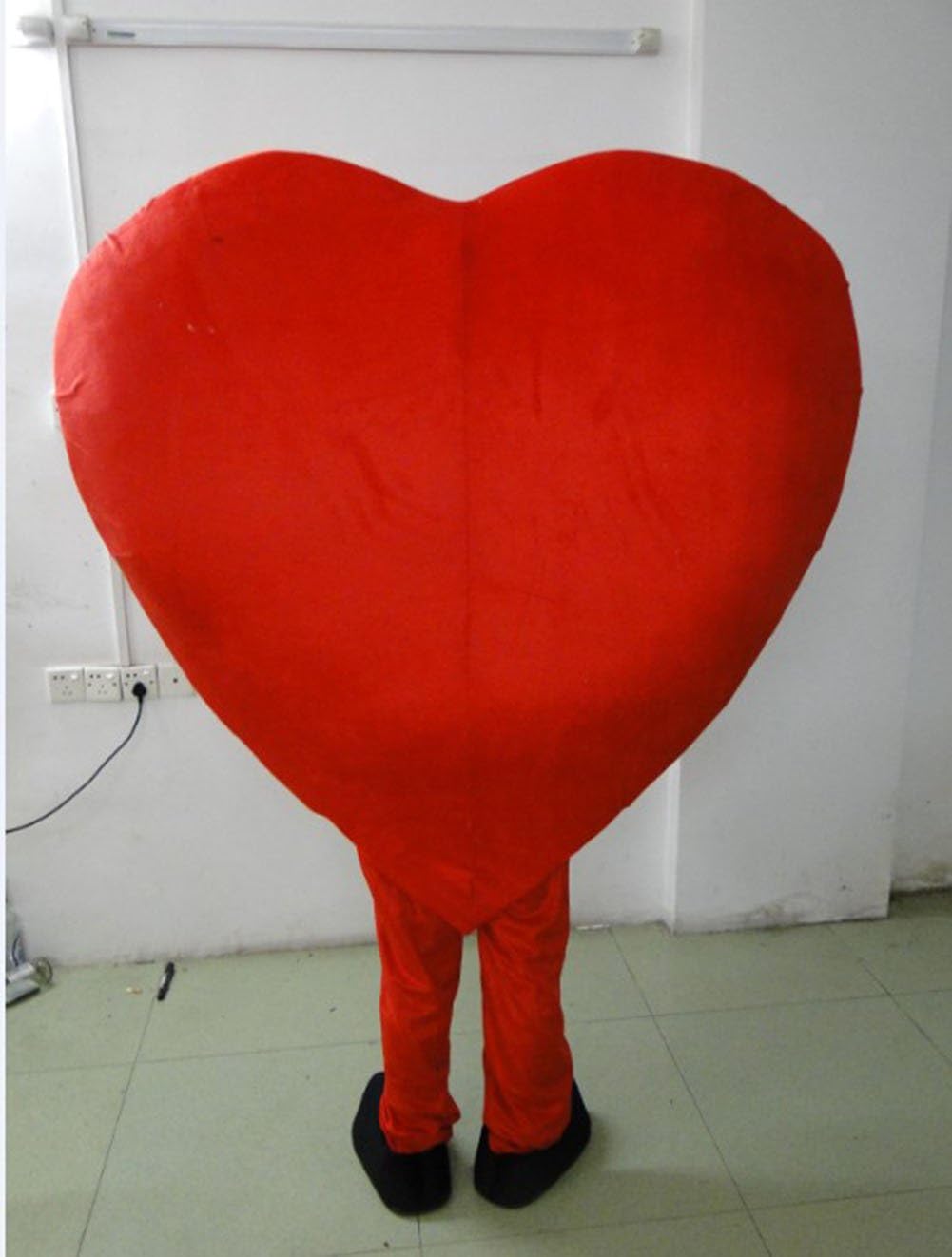 Red Heart Mascot Costume Valentine's Day Costume for Adults Love Fancy Dress