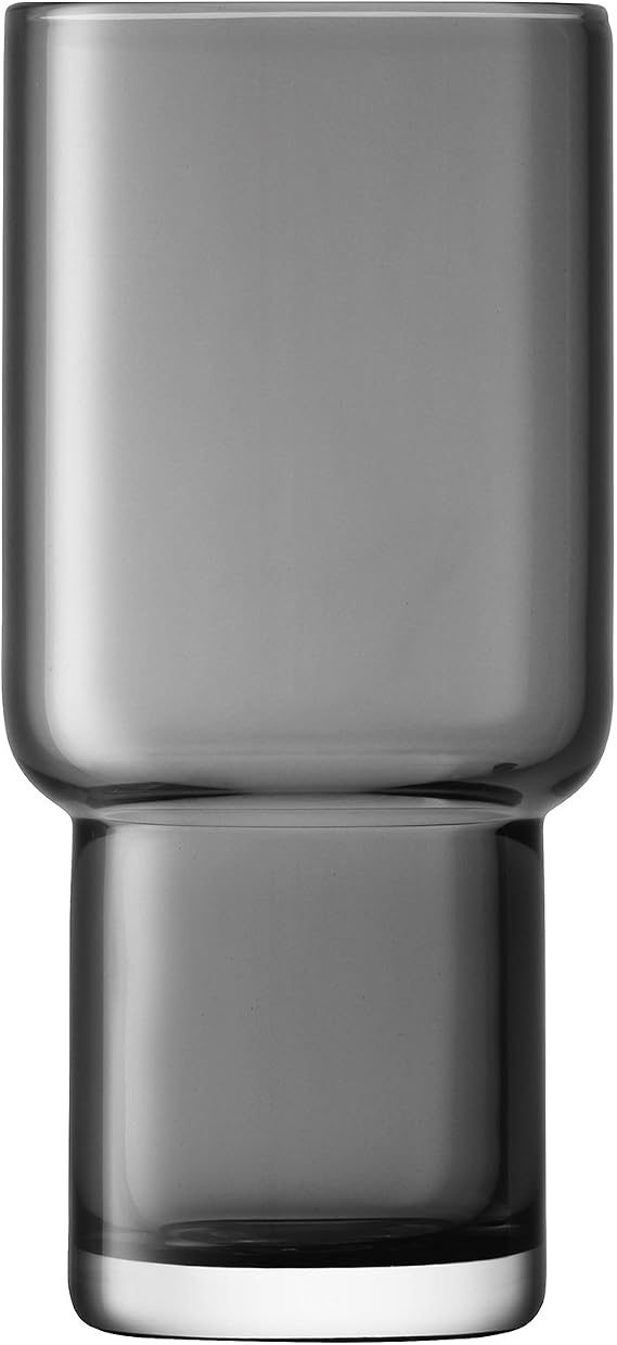 LSA International Utility Highball 390ml Slate | Set of 2 | Mouthblown & Handmade Glass | UT71