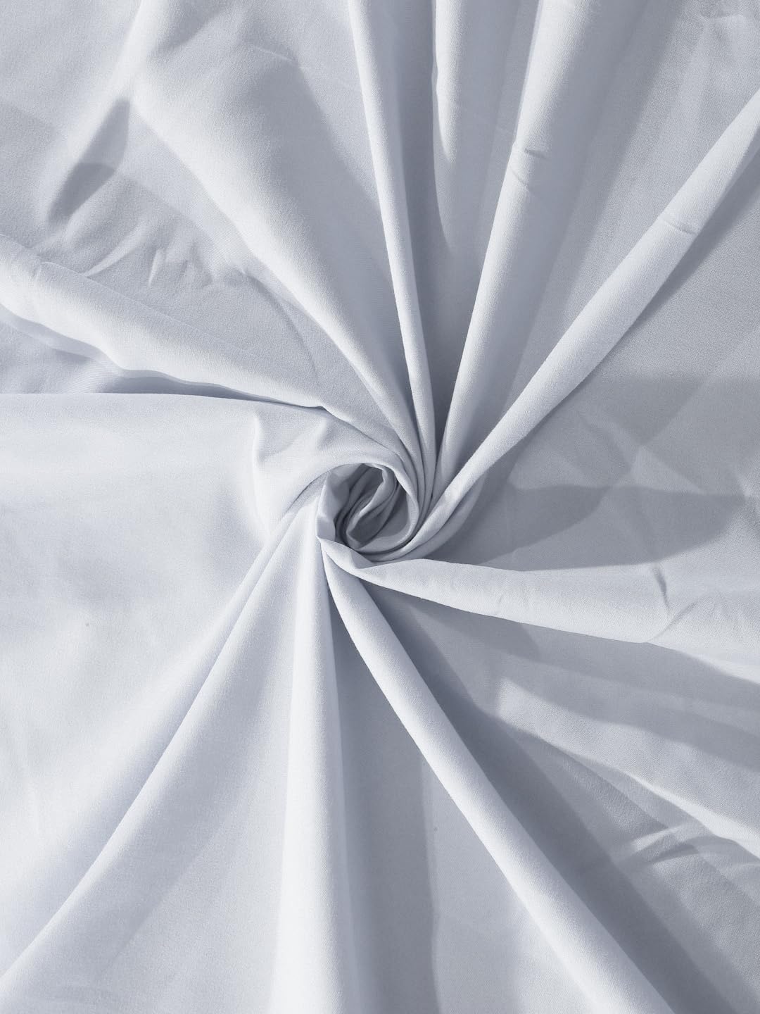 Klotthe Book Fold Light Grey Solid 300 TC Cotton Blend Double Bedsheet with 2 Pillow Covers 2