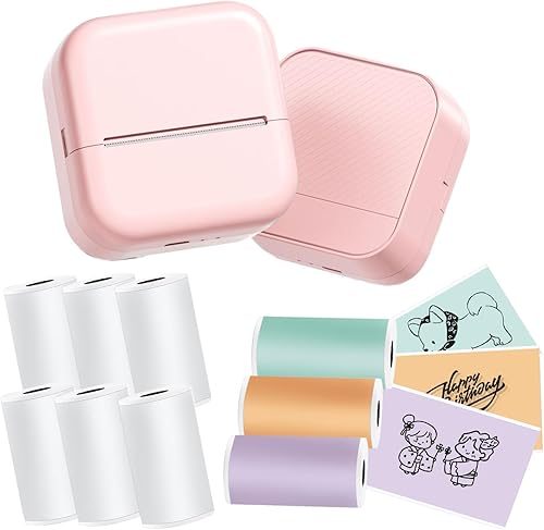 Máquina para hacer calcomanías M02L con 9 rollos de papel 6 rollos de papel blanco no adhesivo (tamaño 2 pulgadas x 21.3 piesrollo) y 3 rollos de