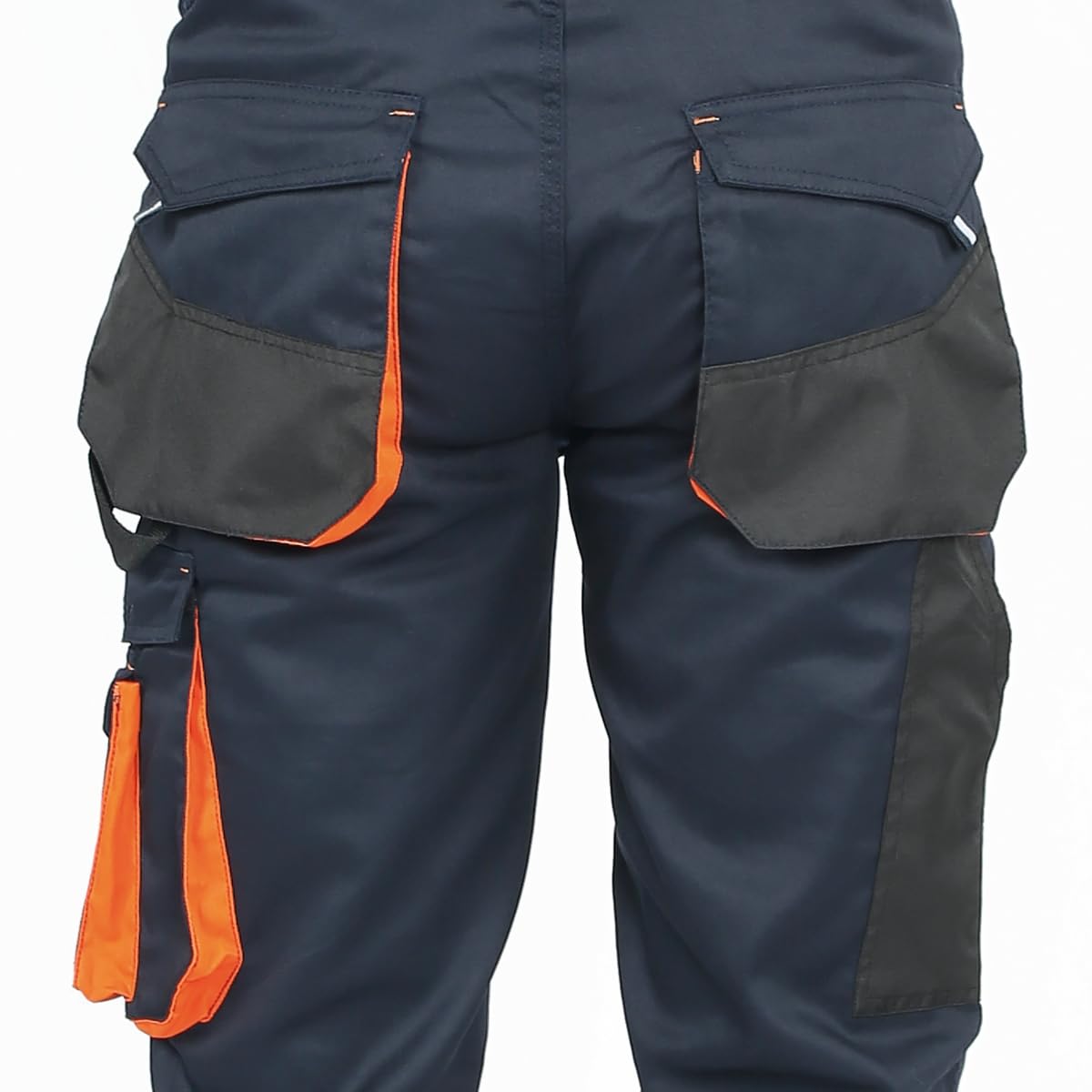 BETA 7860B Talla M - Pantalón de trabajo ligero Beta Easy, en tejido T/C, con bolsillos para piezas pequeñas y cinta para martillos, azul