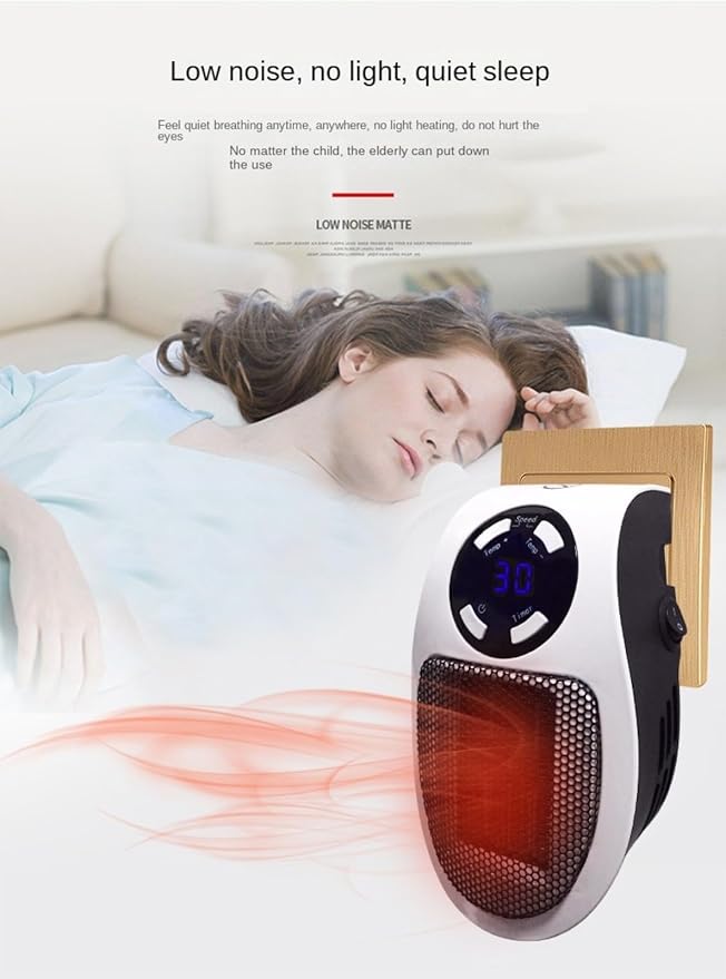 Calefactor Eléctrico Portátil Pequeño de Ventilador miniatura 8