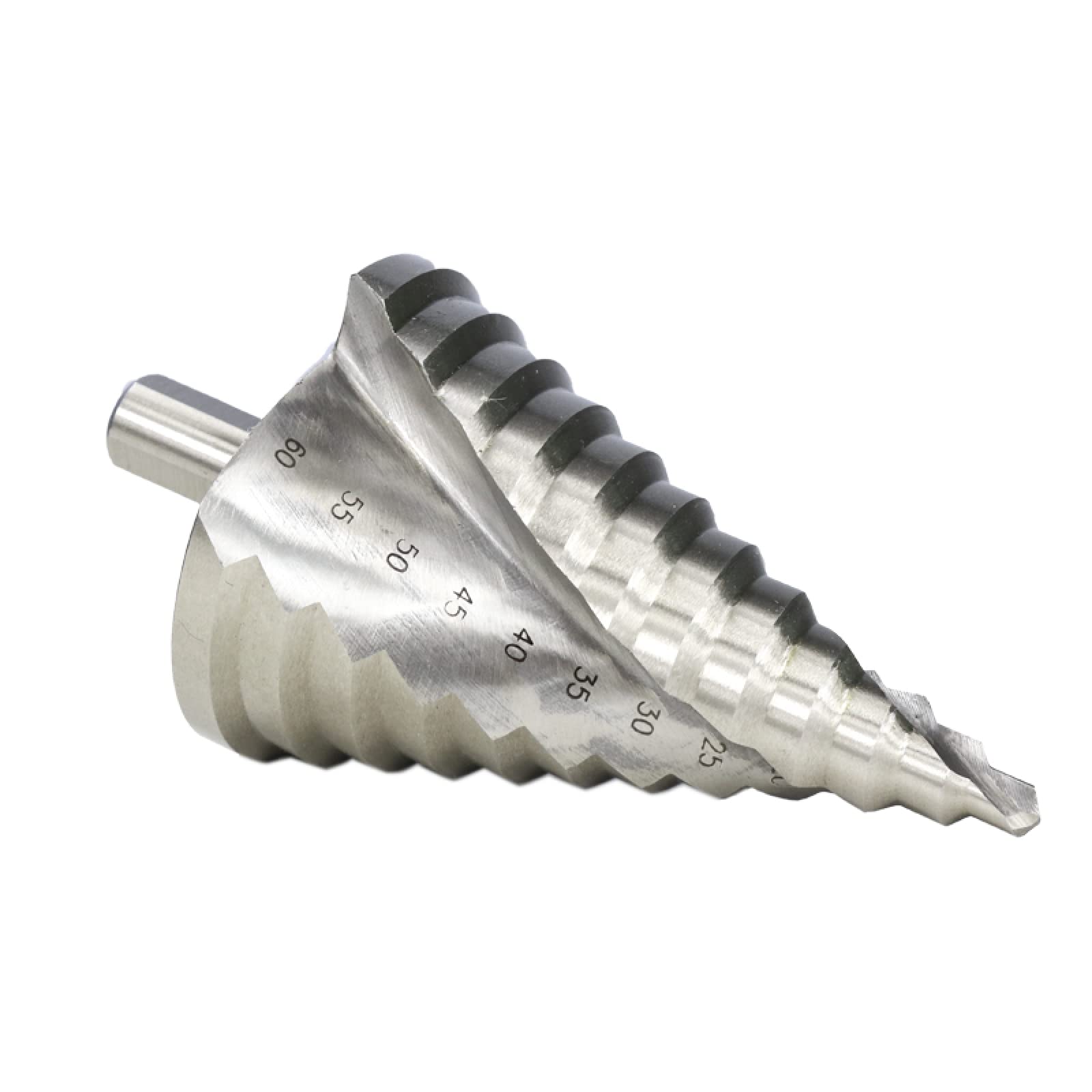 Punta Da Trapano 1pc 6-60mm Scanalatura A Spirale Per Legno Metallo Hole Cutter HSS Punta Da Trapano Conica A Gradino Con Codolo Tondo