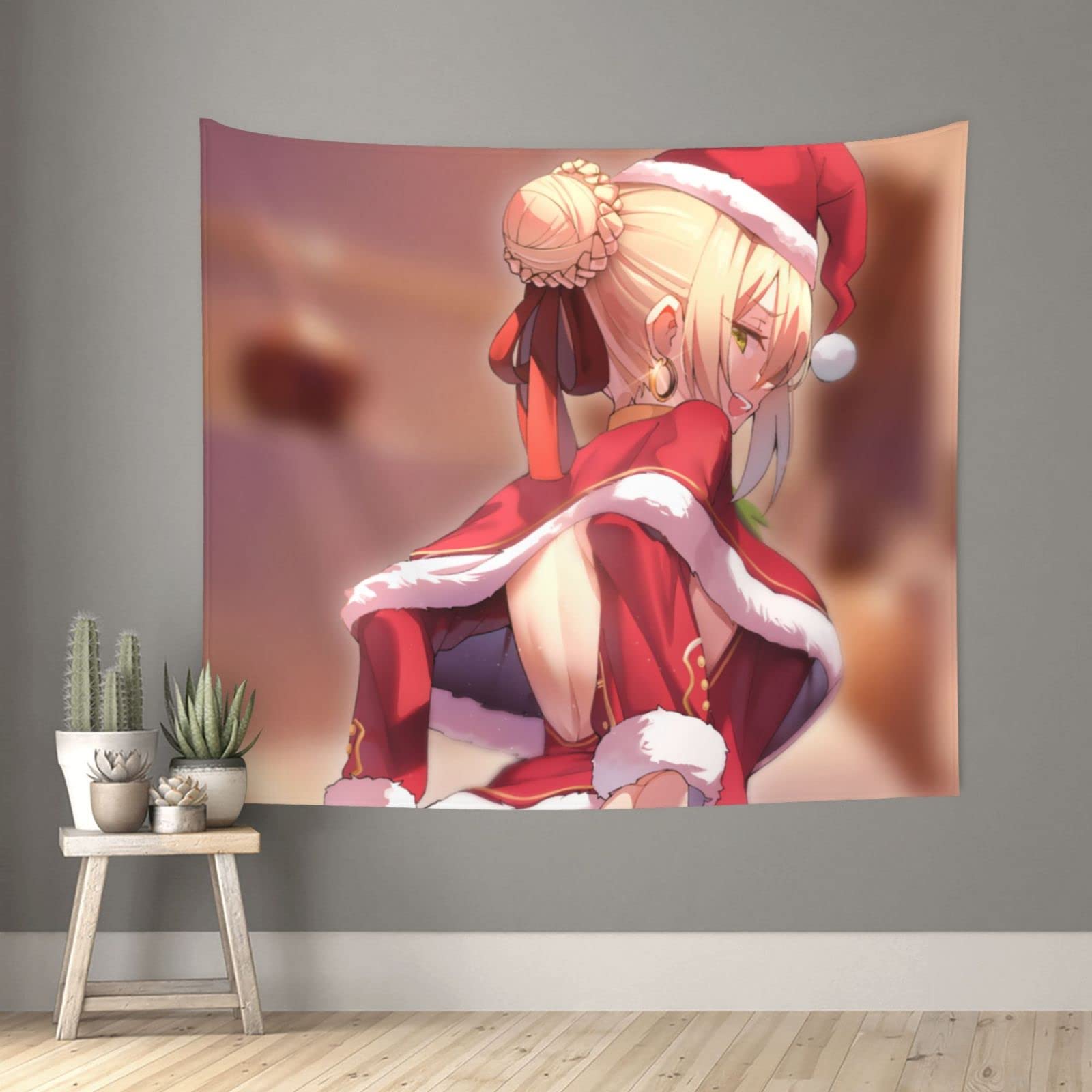 Amazon.co.jp: タペストリー Fgo クリスマス サンタ ネロ セイバー 