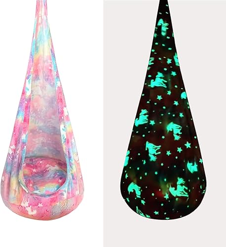 Miniatura 27 de Columpio sensorial para niños, terapia de alegría sensorial duradera, terapia colgante para interiores y exteriores, hamaca para niños, adolescentes