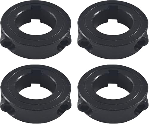 4 X 1 Lock Collar Abrazadera Go Kart Eje Cojinete Collares Piñón Buje Cerraduras Negro