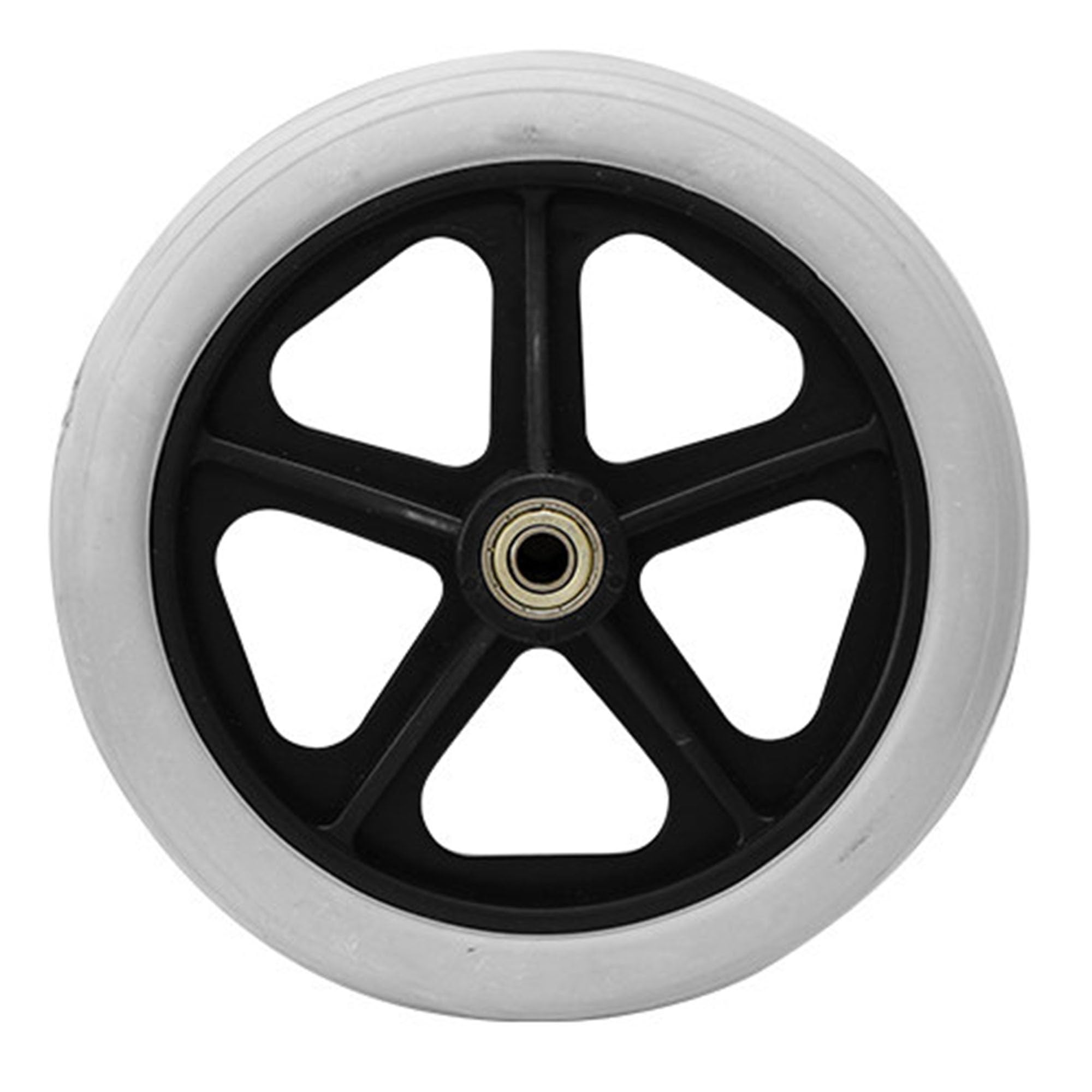 Genterun Grey Manual Wheelchair Front Wheels,Swivel Wheels(Gray,7In)