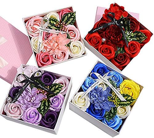 ソープフラワー 創意方形 人工花 造花 ギフトボックス 小物入れとしても利用可能 誕生日記念日 日 母の日 プレゼント ギフト 最適な贈り物を最愛の母へ 青 B085dnhj6c 1 750円