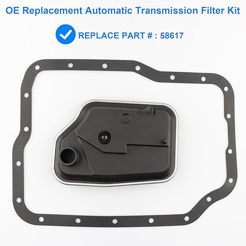 Miniatura 2 de Kit de filtro de transmisión automática, repuesto 58617 compatible con Ford Mazda 4F27E - Focus 2000-2016, Mazda 3 2004-20012, Mazda 5 2006-2010,