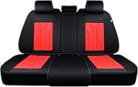 Vista 15 de FLORICH Fundas de asiento para automóviles, fundas de asiento impermeables, fundas de asiento de cuero para automóvil, paquete de 2, protector