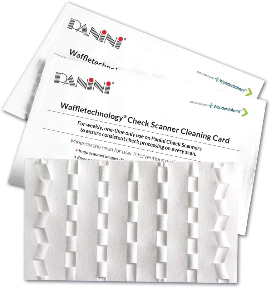 WaffletechnologyPanini Check Scanner Cleaning Cards (5)