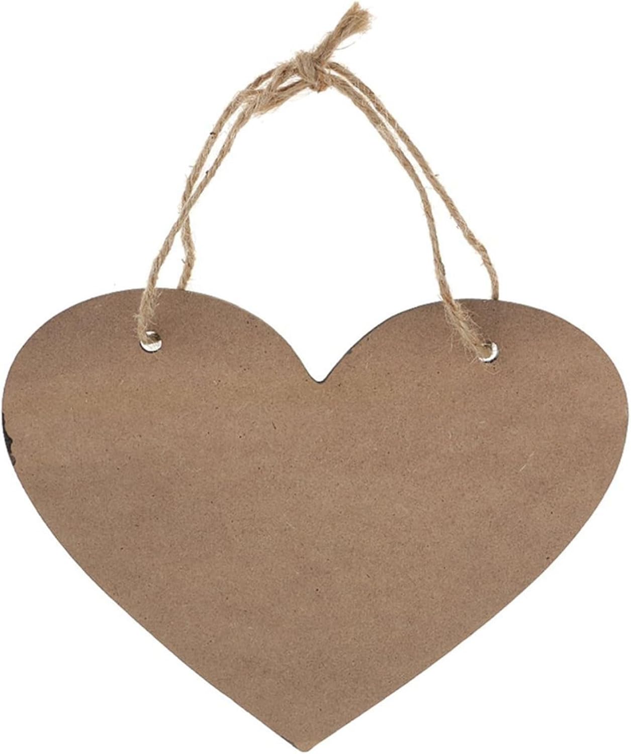 Wooden Heart Chalkboard Hanging Sign Black Memo Board for Weddings