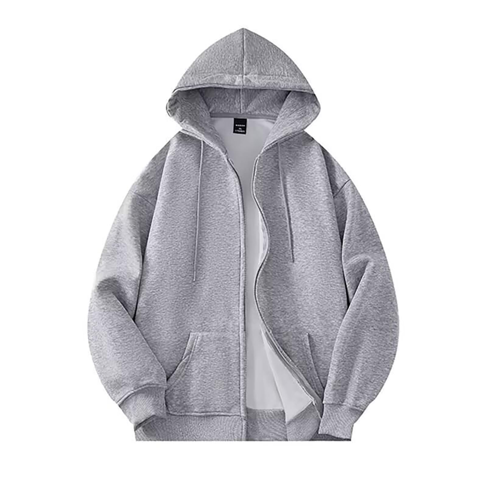 HOOUDO Strickjacke Herren Cardigan, Herren-Cardigan-Pullover, Klassisch Casual-Line Sweatjacke, Hochwertige Durchgehendem Reißverschluss Laufjacke, für Freizeit und Alltag