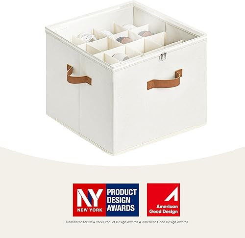 Miniatura 2 de Organizador de zapatos StorageWorks para clóset, cabe hasta 16 pares, contenedores de almacenamiento para zapatos con divisores ajustables y Beige
