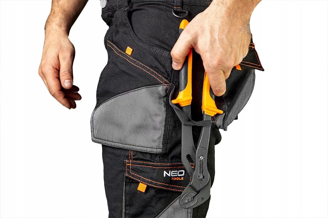 NEO TOOLS Polar-Fleece-Jacke in Navy-Blau, Größen S-XXXL, für den Outdoor-Einsatz und Freizeitaktivitäten, atmungsaktives Material, praktische Taschen