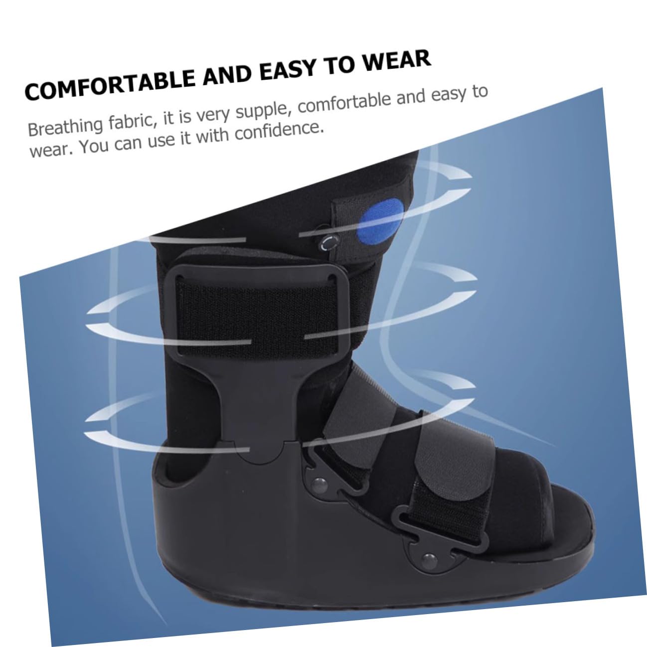 Abaodam Ankle Stabilization Shoe, Low-cut Walking Boot for Broken Foot, Sprain Stabilizer Orthopedic Support Brace for Adults