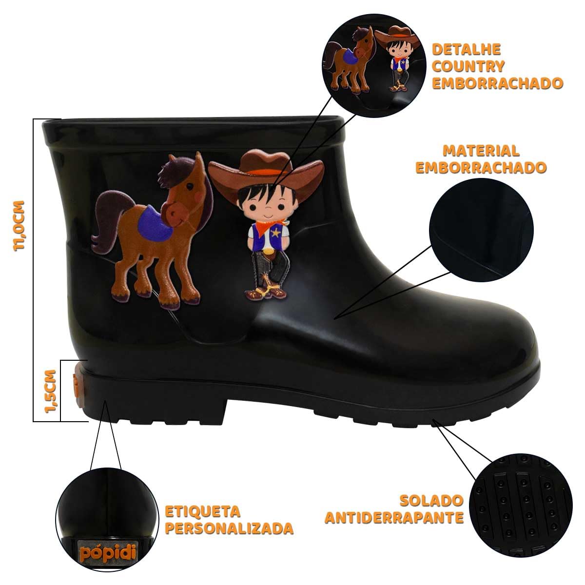 Bota Infantil Masculina Nº 21 ao 26 Botinha Galocha Cano Baixo Menino Country Cowboy 09.51 em promoção! Veja a oferta e mais achadinhos de Botas & Galochas Infantis 5 Hoje é o melhor dia para comprar Bota Infantil Masculina Nº 21 ao 26 Botinha Galocha Cano Baixo Menino Country Cowboy 09.51 com aquele preço maroto! Promoção! Aproveite a oferta! 5