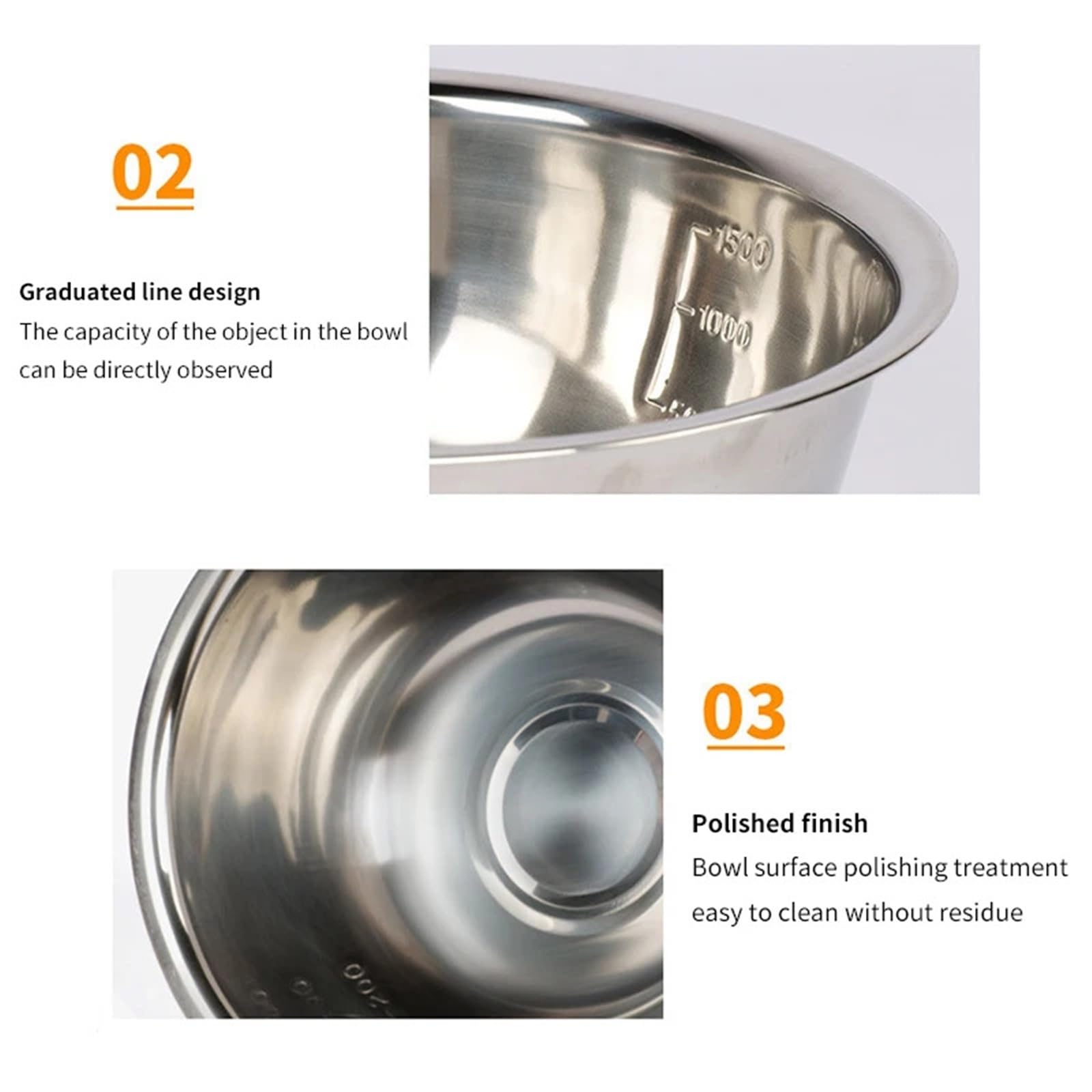 Ensaladeras Cuencos de sopa de acero inoxidable de gran tamaño, 3 uds., olla de sopa redonda multifunción, Palte for sopa, ensalada, platos for hornear, herramientas de cocina Para Cereales, Ensalada(