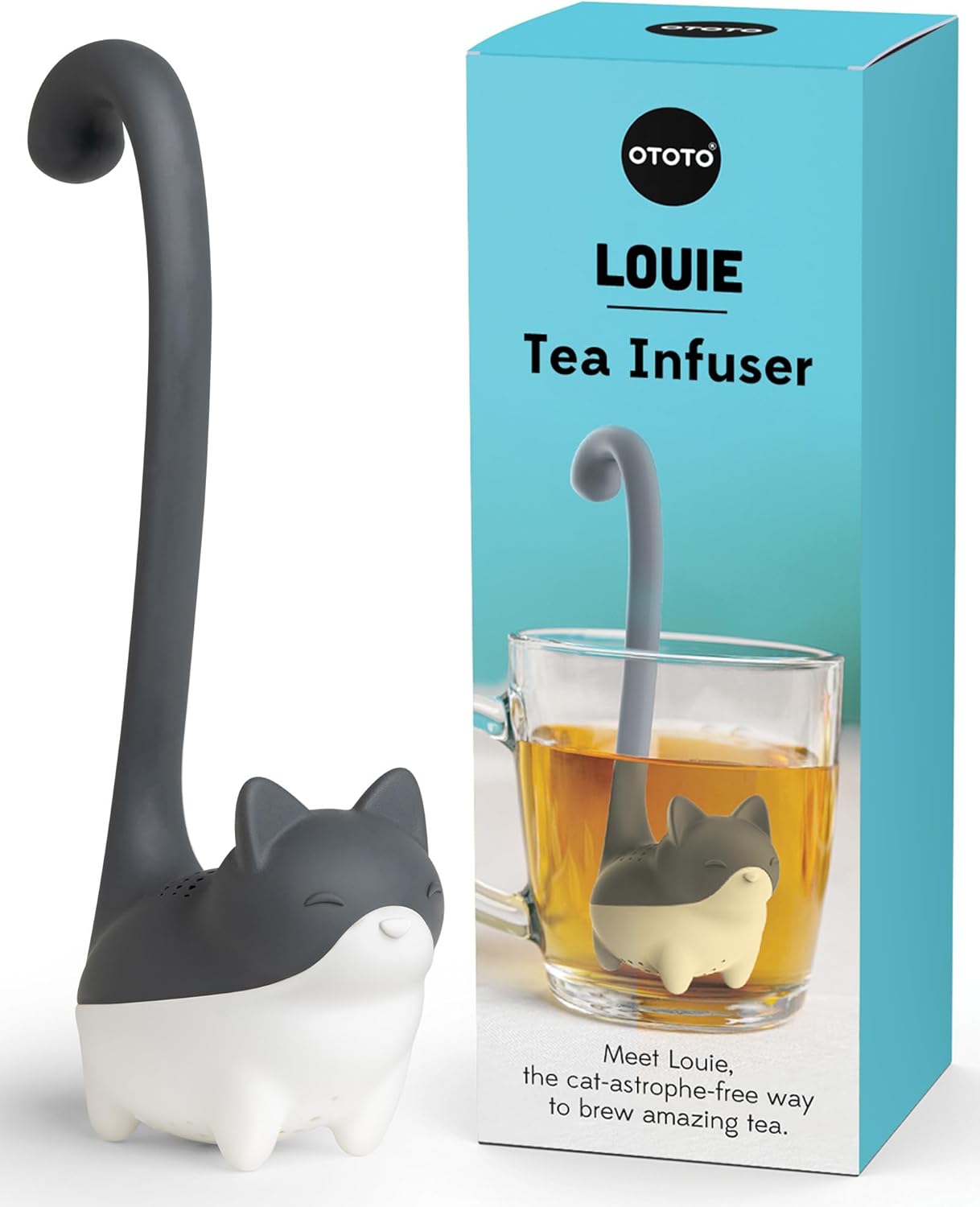 OTOTO Louie Cat Tea Infuser - Cats Loose Leaf Steeper