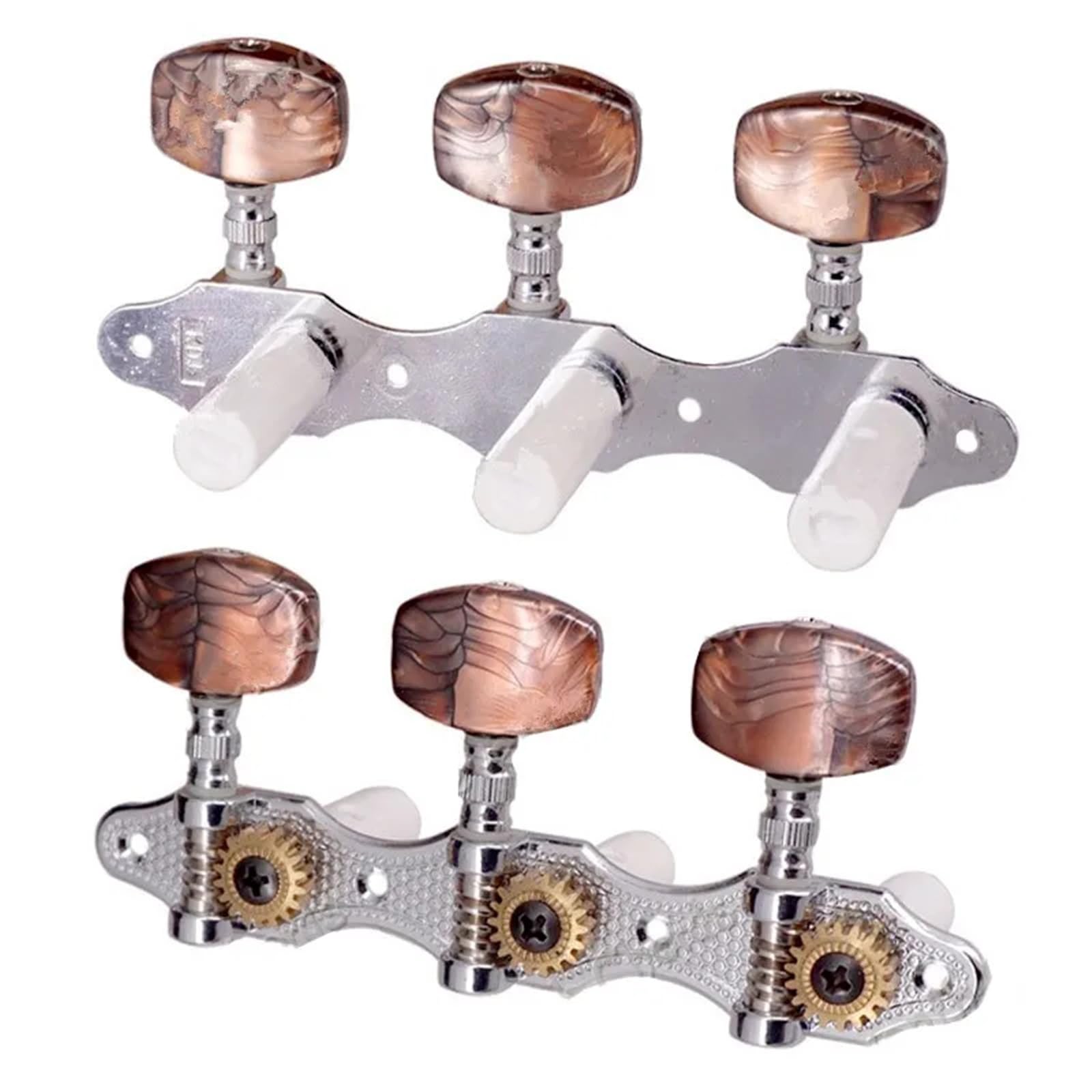 Un set di caffè grande pulsante quadrato accordatori di corde for chitarra classica teste di macchine con piroli accessori for strumenti musicali