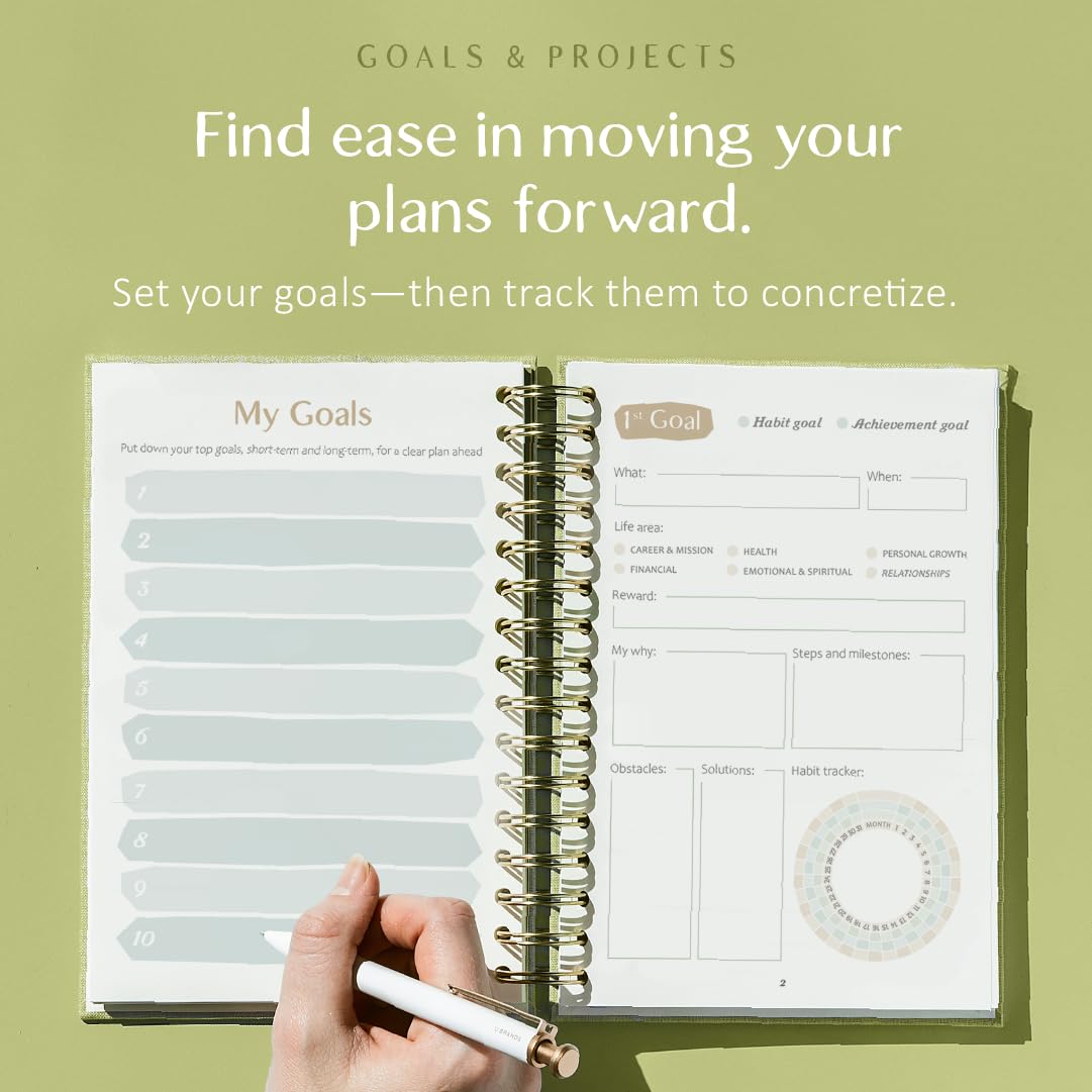The ADHD Planner - Agenda giornaliera/settimanale senza data, per tenere traccia delle abitudini, registra emozioni e umore, obiettivi accademici, struttura e messa a fuoco per adulti (spirale)