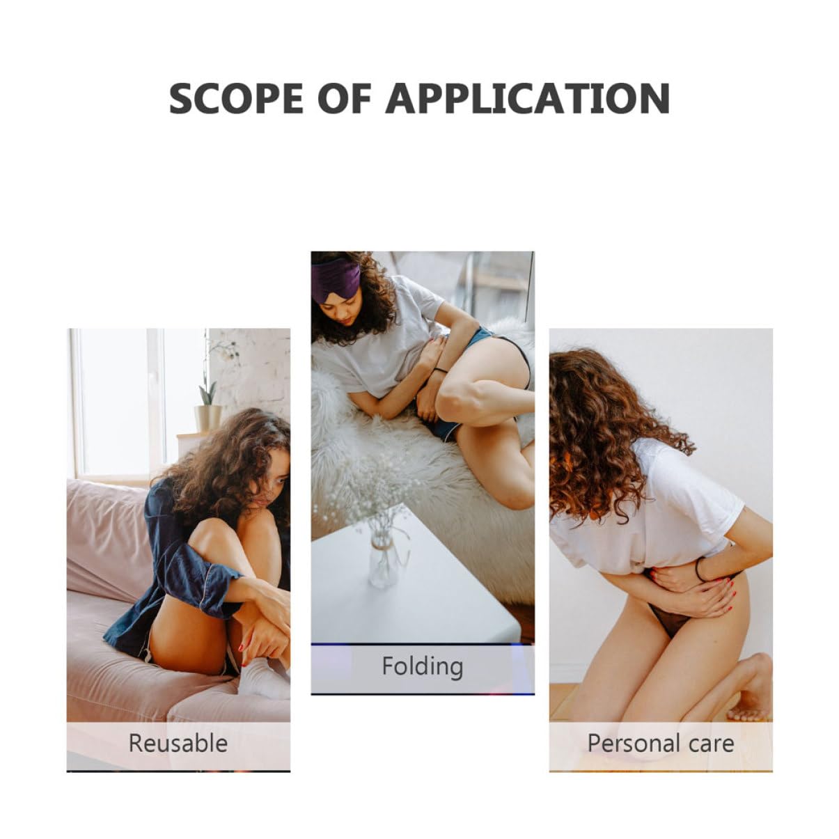 Toalla Menstrual Lavable 8 Unidades Poliéster y Fibra Cierre | Superabsorbente, Bloqueo Eficaz del Agua, Diseño Hebilla, Reutilizable para Mujer