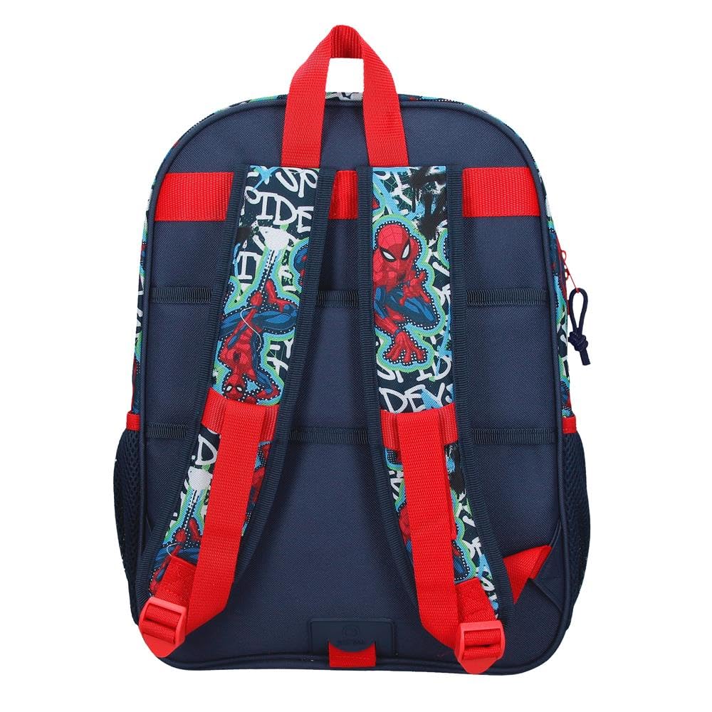 Joumma Marvel Grafity of Spiderman Mochila Escolar Marino 30x40x13 cm Poliéster 15,6L