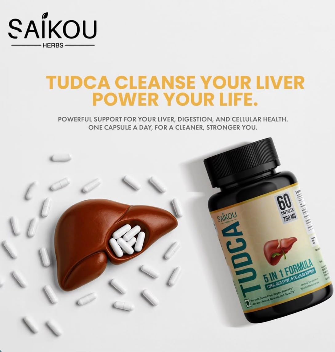 TUDCA (Tauroursodeoxycholic Acid) 750mg - 5 in 1 with Milk Thistle, Ashwagandha, Dandelion and Ginseng - 60 Servings — Amazon image 6
