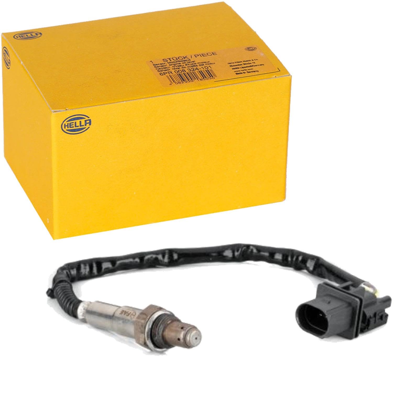 HELLA 6PA 358 103-141 Sonda Lambda - 6polos - Cable: 292mm - con material de montaje añadido