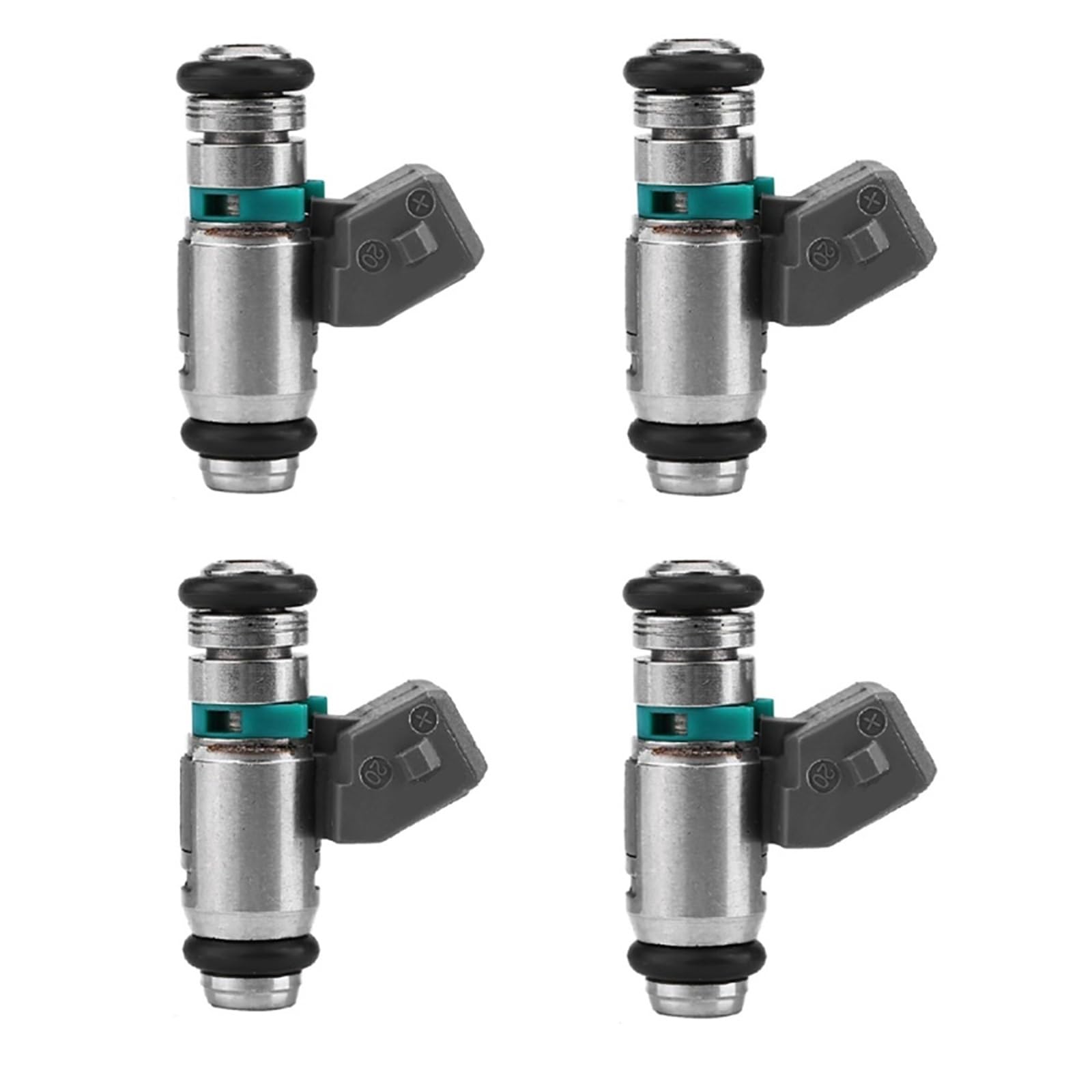 Gaozhigg One Color 4Pcs Fuel Injectors Iwp143 Compatible With Renault Clio Laguna Megane Scenic Thalia 1.4L .6L 1998-2009
