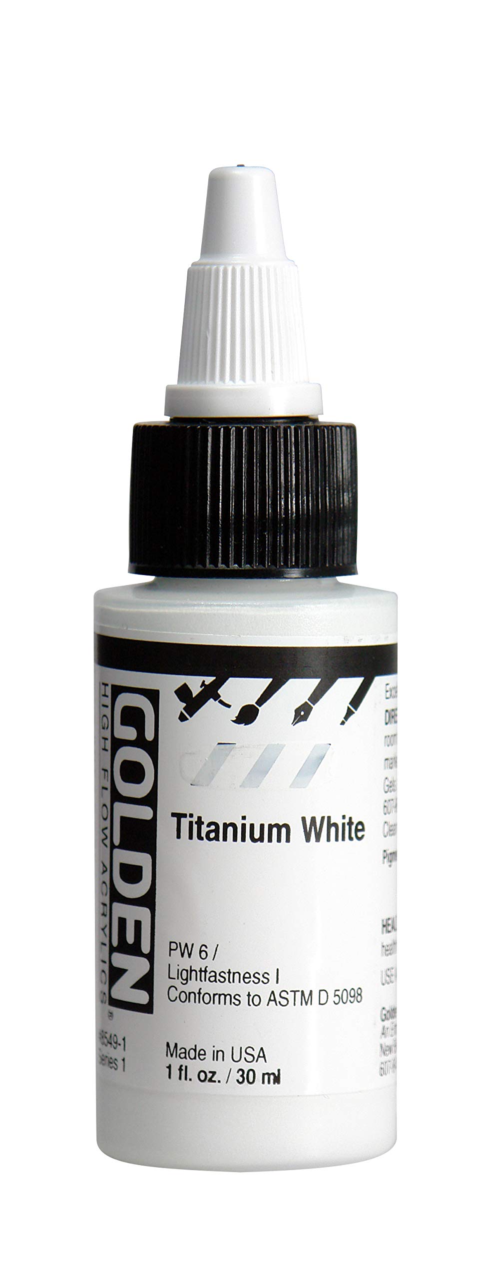 Golden Artist ColorsGolden HIGH FLOW ACR TITAN WHITE 1OZ