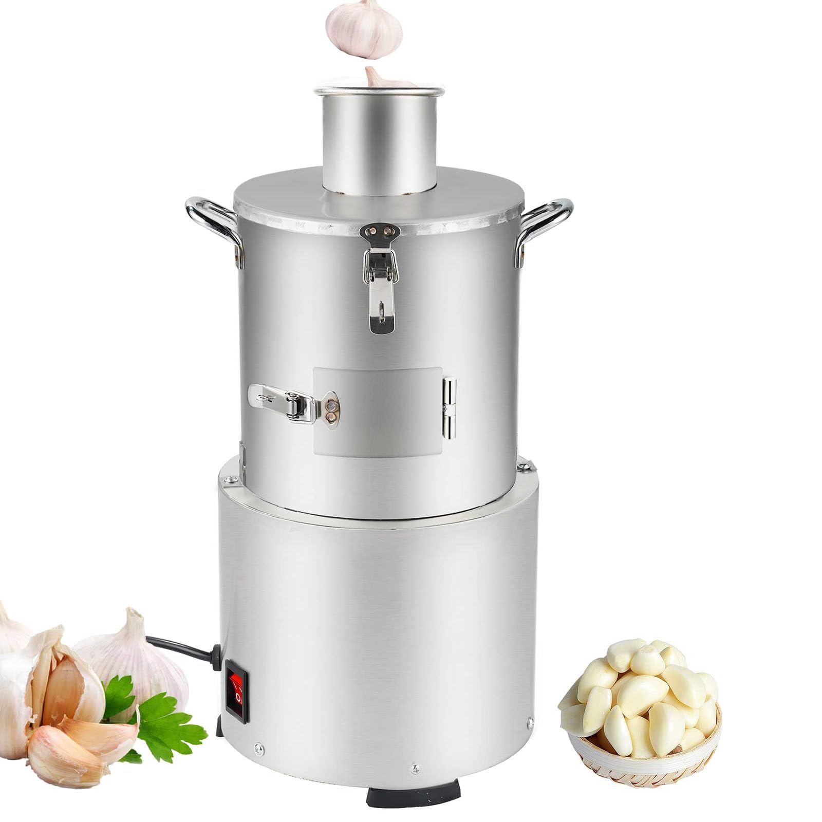 YXZYFPP Automatic Garlic Peeler Machine - Electric Stainless Steel Whole Garlic Separator for Restaurants & Canteens - Efficient, Fast, Easy to Use