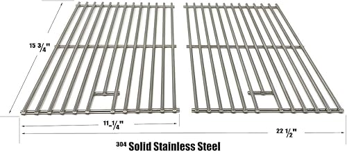 Miniatura 2 de Rejilla de cocina de acero inoxidable para Fire Magic 11-B1C3N-0, 11-B1SNA-A, 11-S1C3N-0, 11-S1SNA-A, 21-S1C3N-26, 21-S1S1N-26 modelos de parrilla