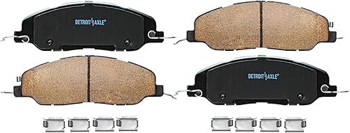 Miniatura 412 de Detroit Axle - Pastillas de Freno Delantero para Ford Fusion Lincoln MKZ Zephyr Mercury Milan Mazda 6, Pastillas de Freno Cerámica Reemplazo