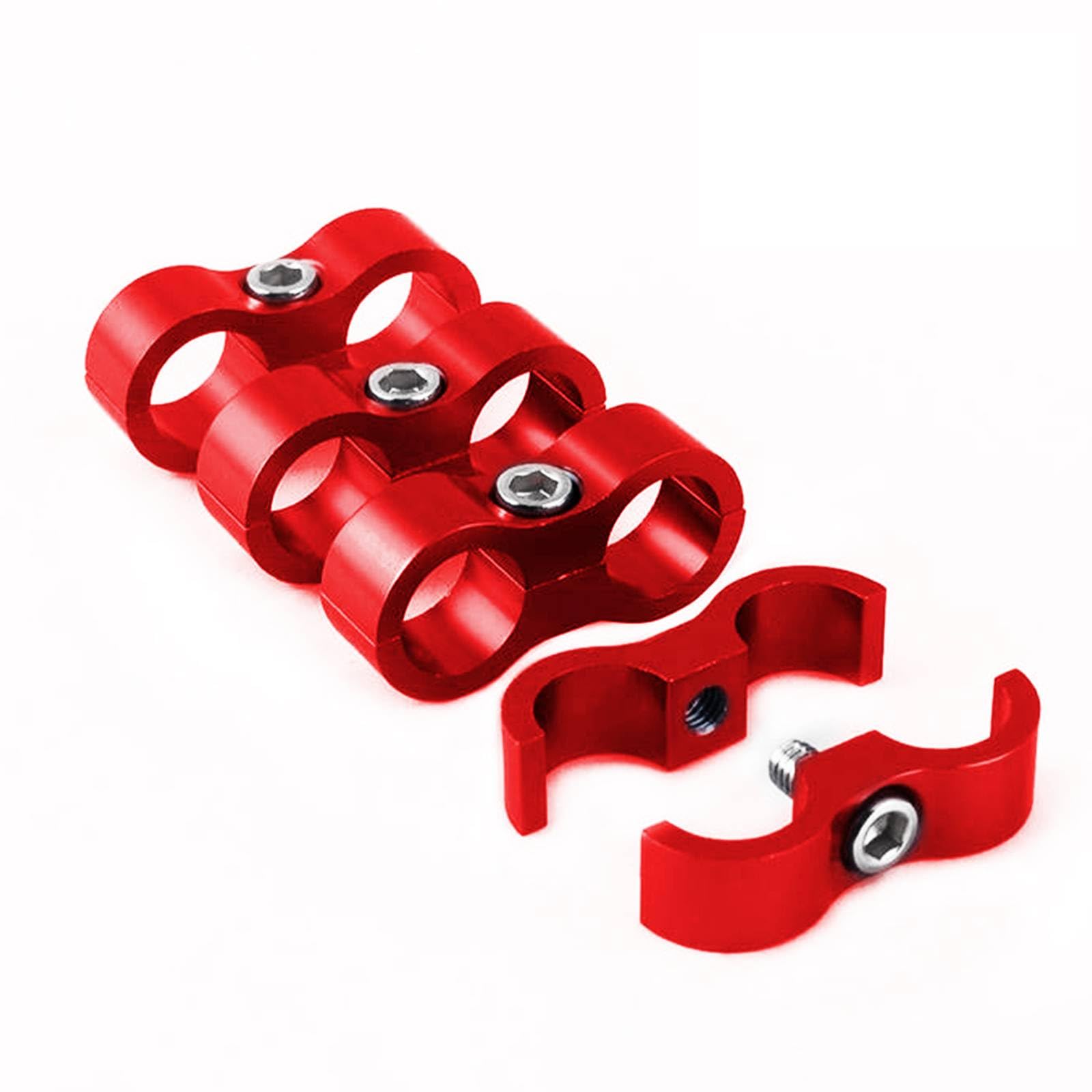 Hose Separator Clamp Bracket Adapter 4AN 6AN 8AN 10AN 12AN For Oil Fuel Line - Foto 5