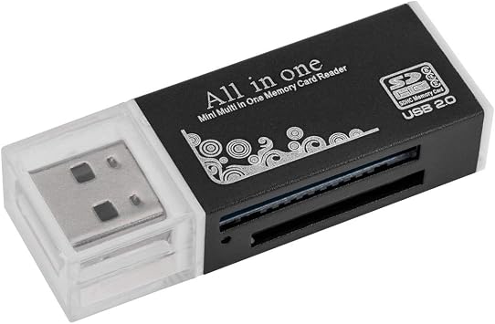 Acuvar Ultra High Speed Memory Card Reader & Writer for SD, SDHC, SDXC, MicroSD, MicroSDHC, MicroSDXC, Computers and All USB Enabled Devices Plug and Play OSX Windows Chrome