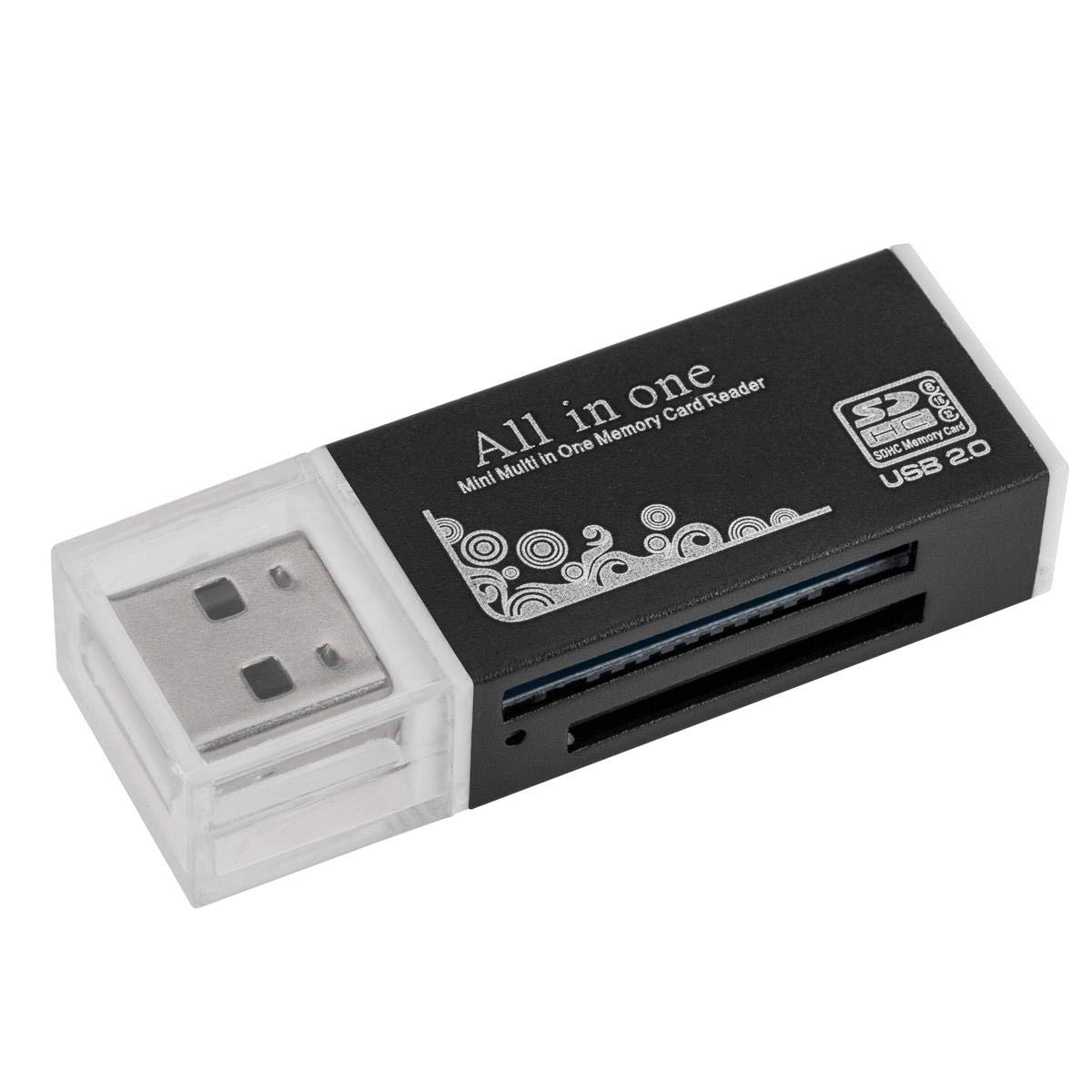 Acuvar USB 2.0 Compact Ultra High Speed Card Reader and Writer for Computers and All USB Enabled Devices Plug and Play OSX Windows Chrome Compatible Supports CF/SD/SDHC/SCXC/MMC/MMC Micro, etc.-image-8