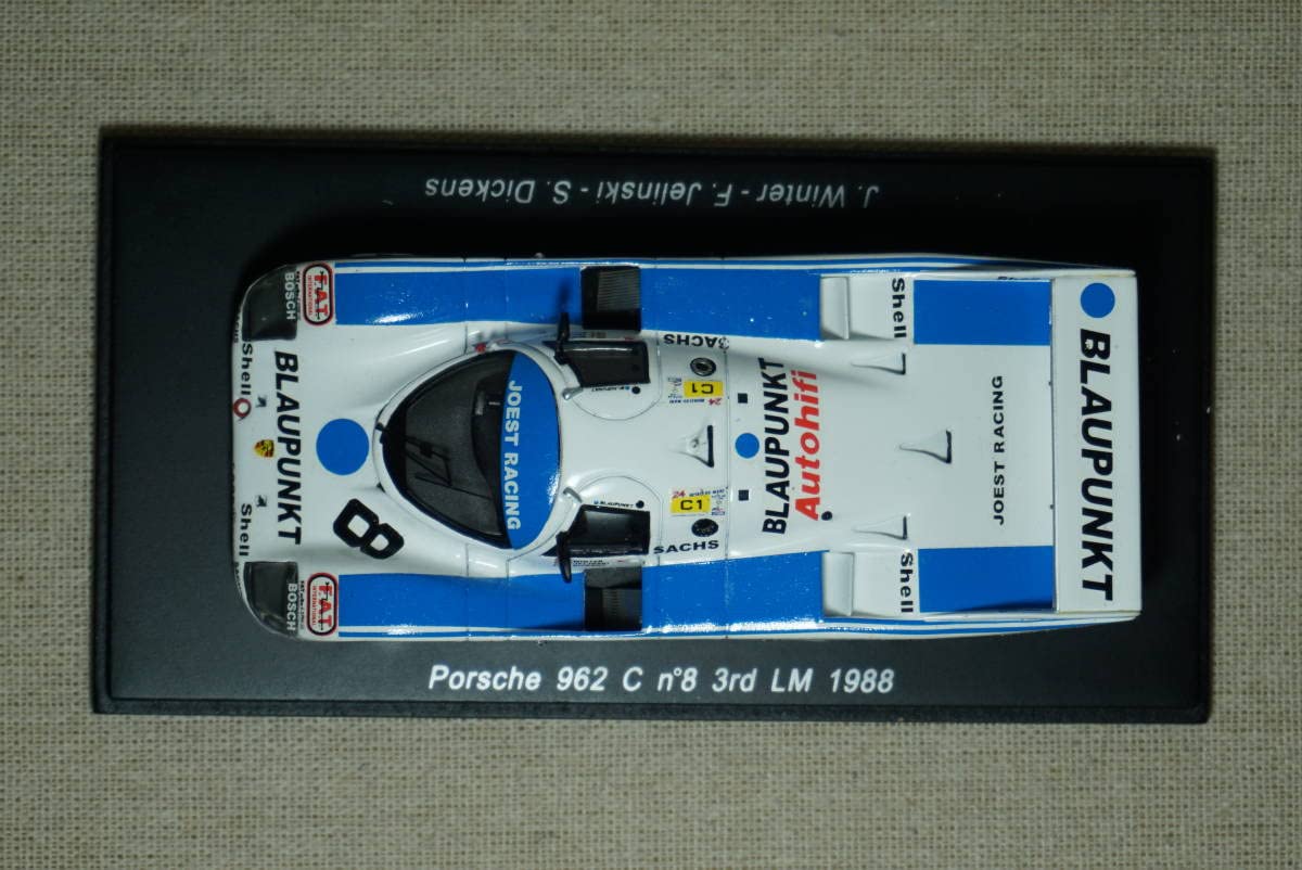 Amazon | 1/43 ルマン 3位 spark Porsche 962C #8 1988 Le Mans 24h
