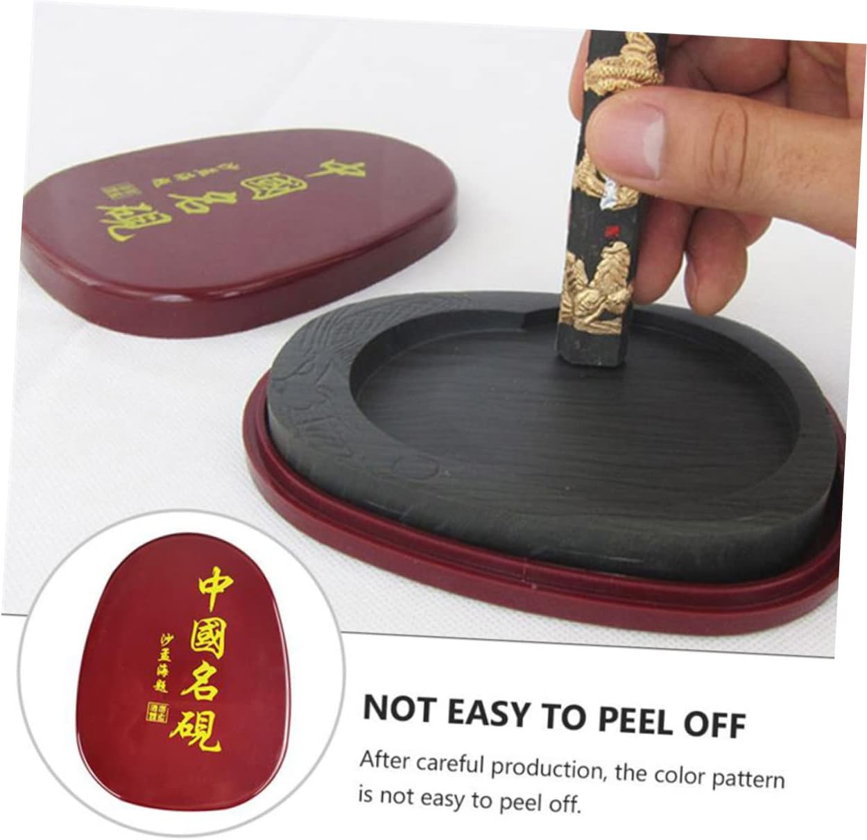 DOITOOL Calligraphy Inkstone Ink Plate Brush Painting Ink Plate Inkslab Japanese Stone Sumi Lid