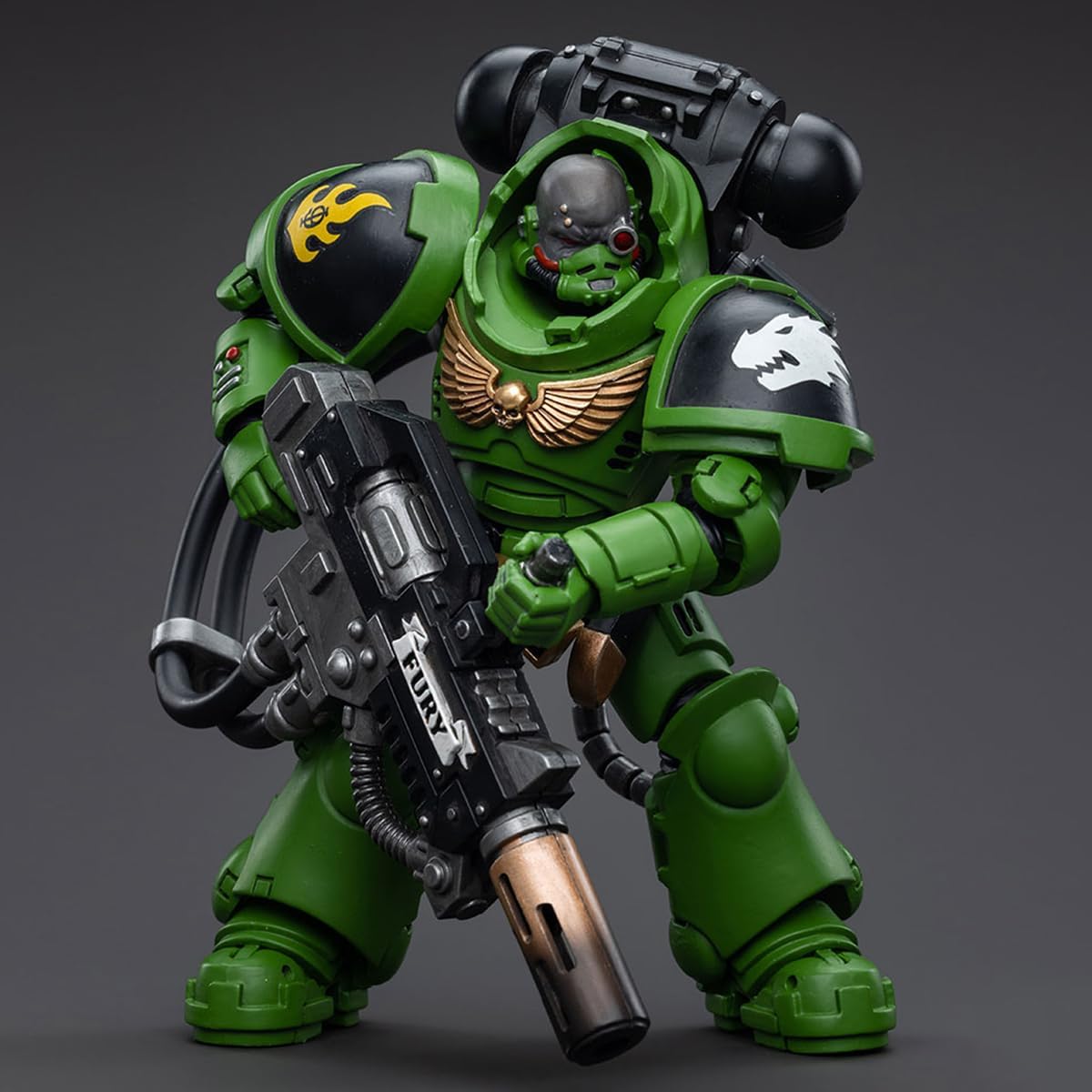 JOYTOY 1/18 Warhammer 40,000 Action Figure Salamanders Eradicators Sergeant Bragar Collection Model
