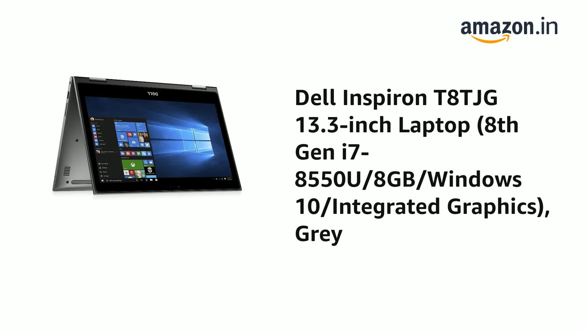 Dell Inspiron T8TJG 13.3-inch Laptop (8th Gen i7-8550U/8GB/Windows